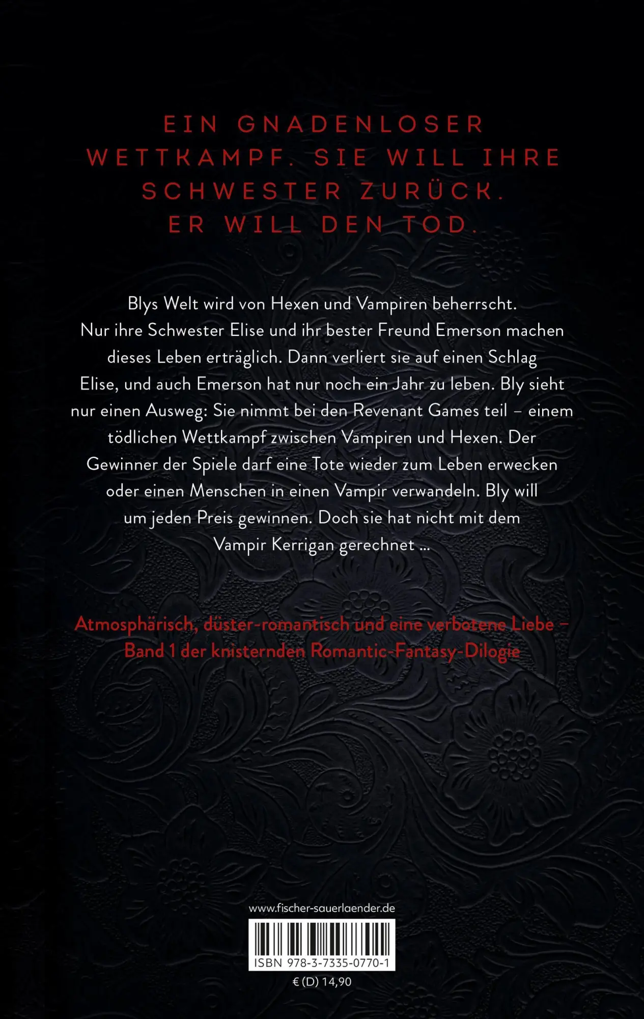 Rückseite: 9783733507701 | Revenant Games - Spiel auf Leben und Tod | Margie Fuston | Taschenbuch