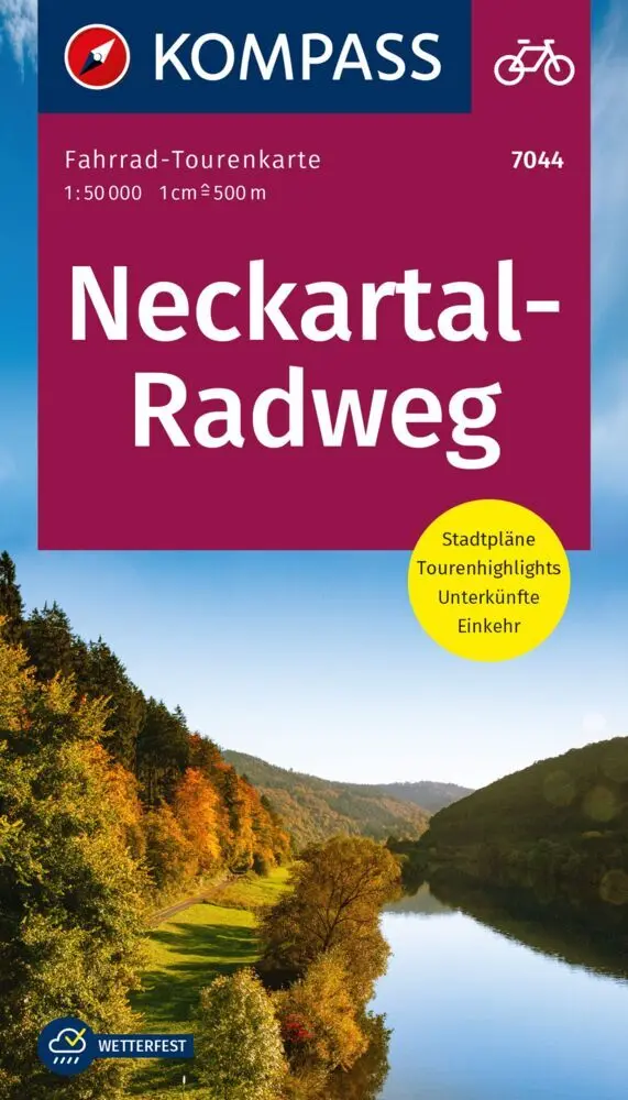 Cover: 9783991217701 | KOMPASS Fahrrad-Tourenkarte Neckartal-Radweg 1:50.000 | Buch | 92 S.