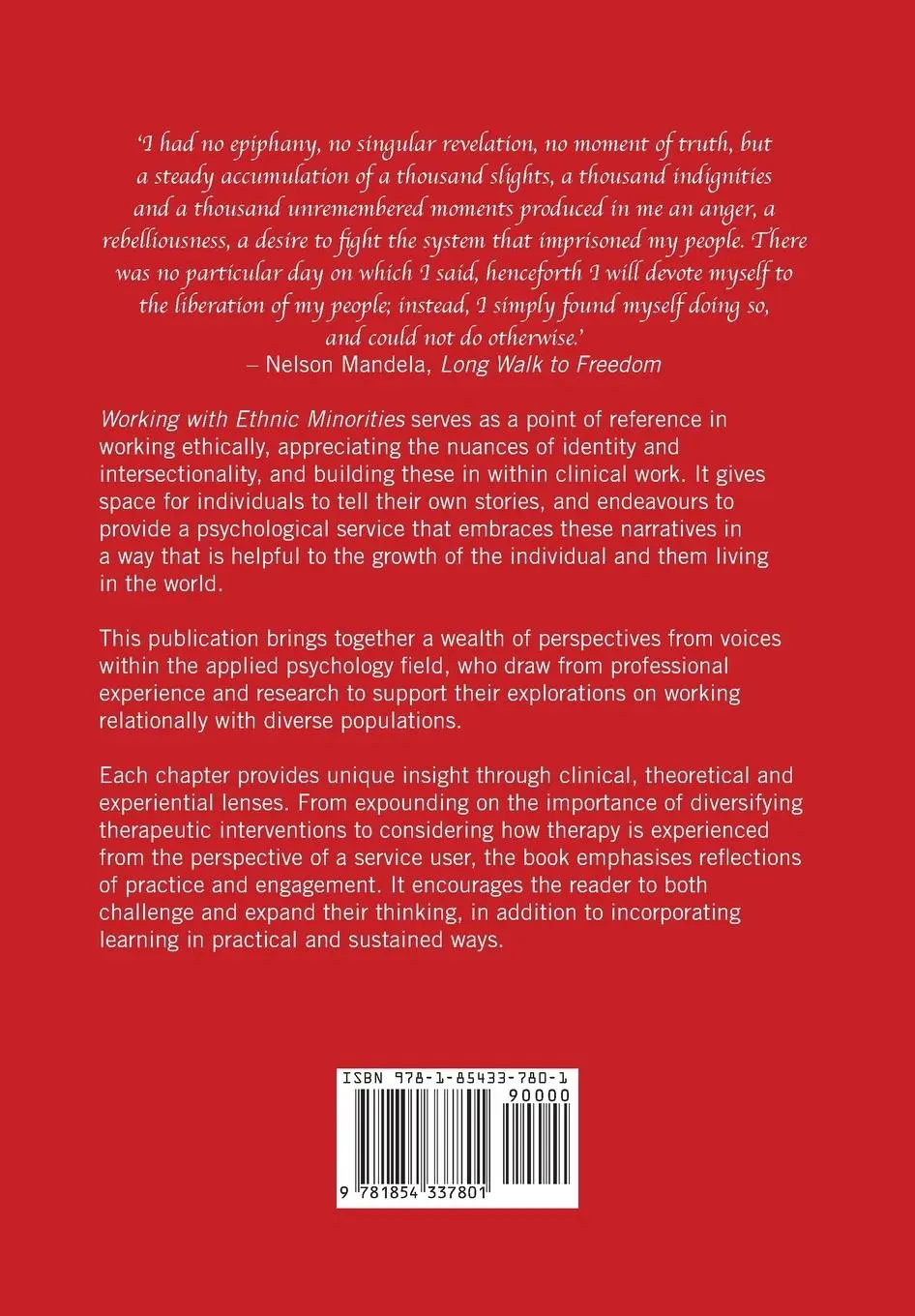 Rückseite: 9781854337801 | Applied Psychology and Allied Professions Working with Ethnic...