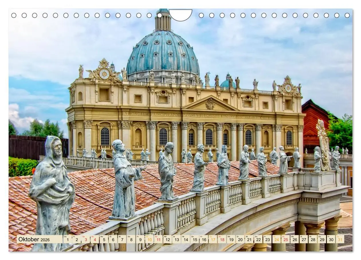 Bild: 9783516237801 | Reise durch Italien Vatikan (Wandkalender 2026 DIN A4 quer),...