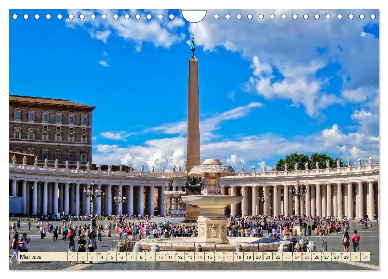 Bild: 9783516237801 | Reise durch Italien Vatikan (Wandkalender 2026 DIN A4 quer),...