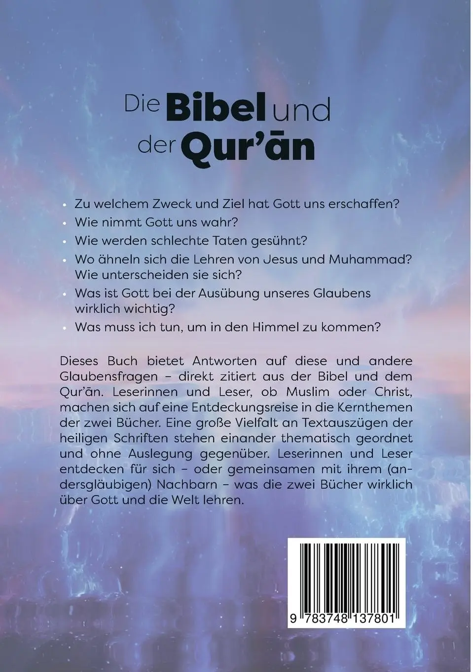 Rückseite: 9783748137801 | Die Bibel und der Quran | Gerhard Nehls | Taschenbuch | Paperback