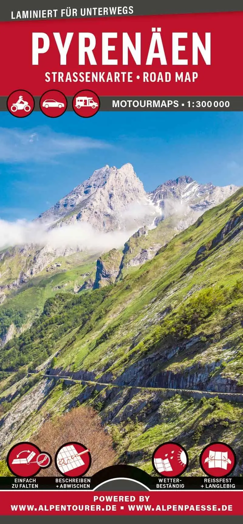 Cover: 9783939997801 | MoTourMaps Pyrenäen (Frankreich - Spanien) 1:300.000 | MoTourMedia