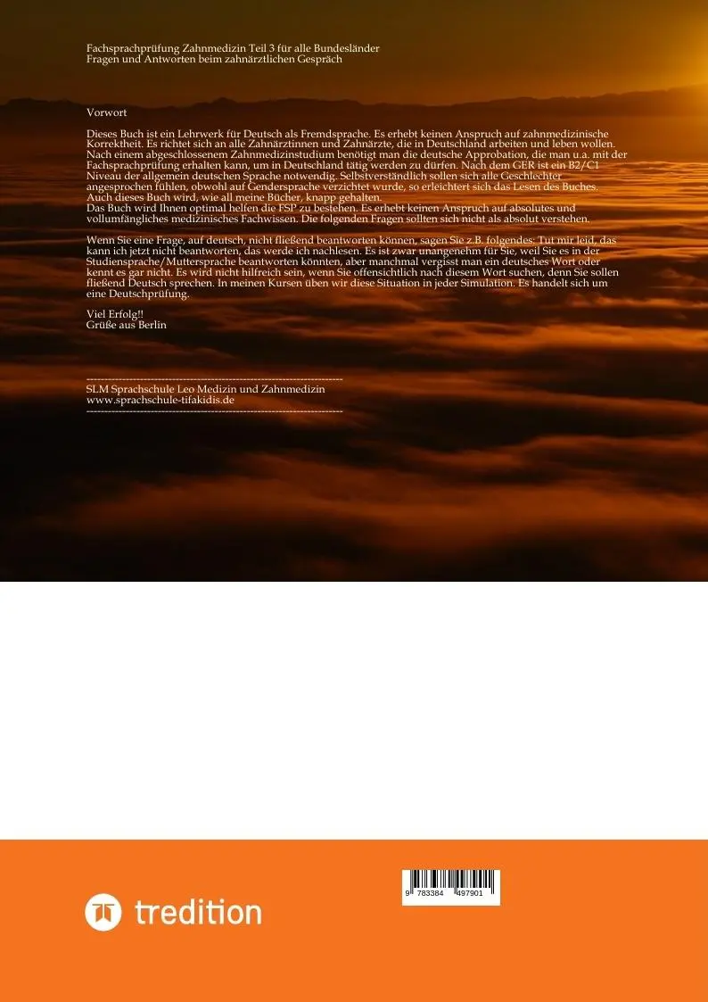 Rückseite: 9783384497901 | 10 zahnärztliche Gespräche für Teil 3 der FSP | Leo Tifakidis | Buch