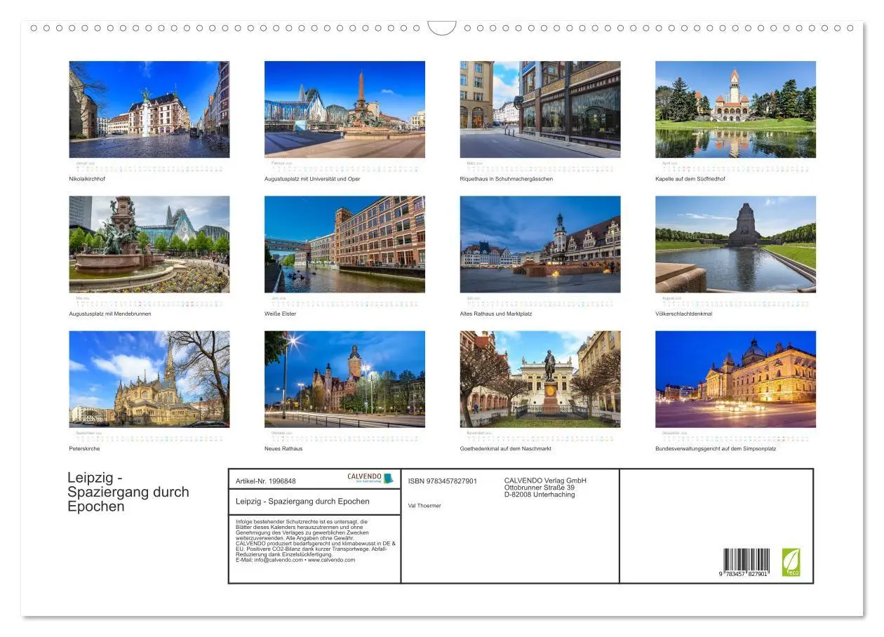 Bild: 9783457827901 | Leipzig - Spaziergang durch Epochen (Wandkalender 2026 DIN A2...