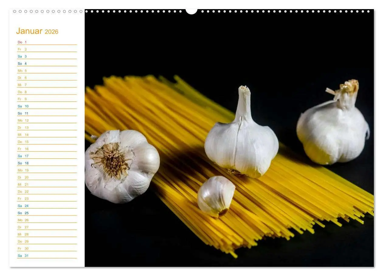 Bild: 9783457997901 | Pasta (Wandkalender 2026 DIN A2 quer), CALVENDO Monatskalender | Jäger