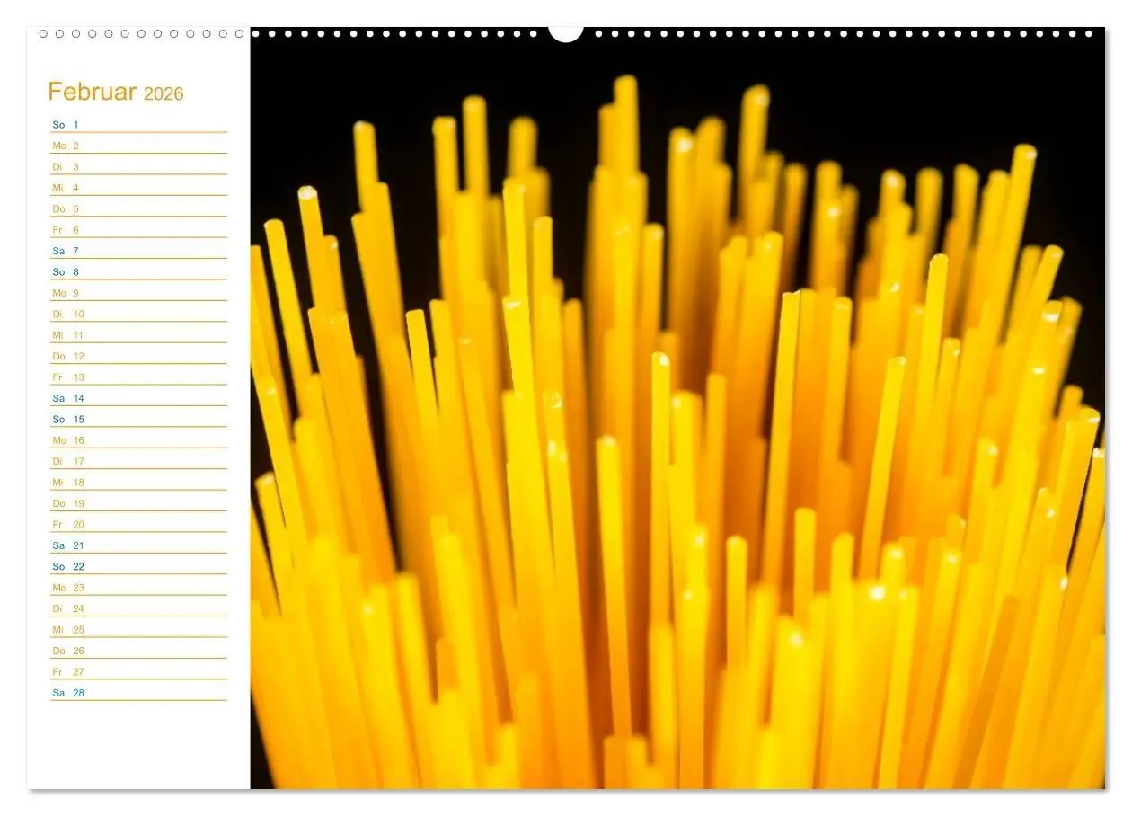 Bild: 9783457997901 | Pasta (Wandkalender 2026 DIN A2 quer), CALVENDO Monatskalender | Jäger