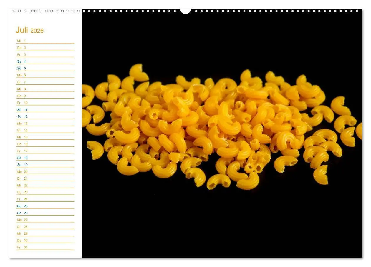 Bild: 9783457997901 | Pasta (Wandkalender 2026 DIN A2 quer), CALVENDO Monatskalender | Jäger