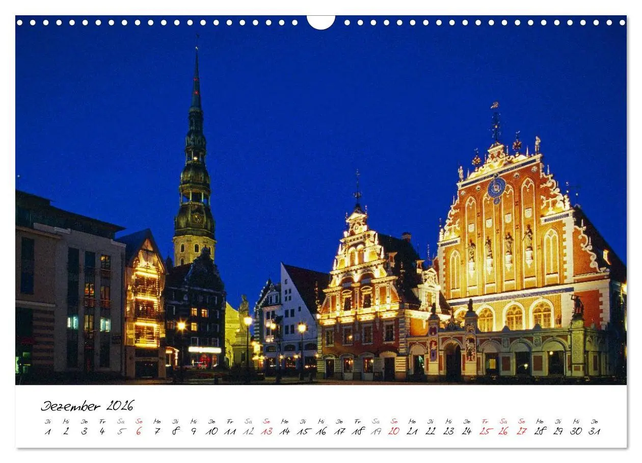 Bild: 9783516087901 | Litauen und Lettland (Wandkalender 2026 DIN A3 quer), CALVENDO...