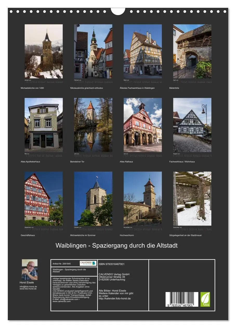 Bild: 9783516467901 | Waiblingen - Spaziergang durch die Altstadt (Wandkalender 2026 DIN...
