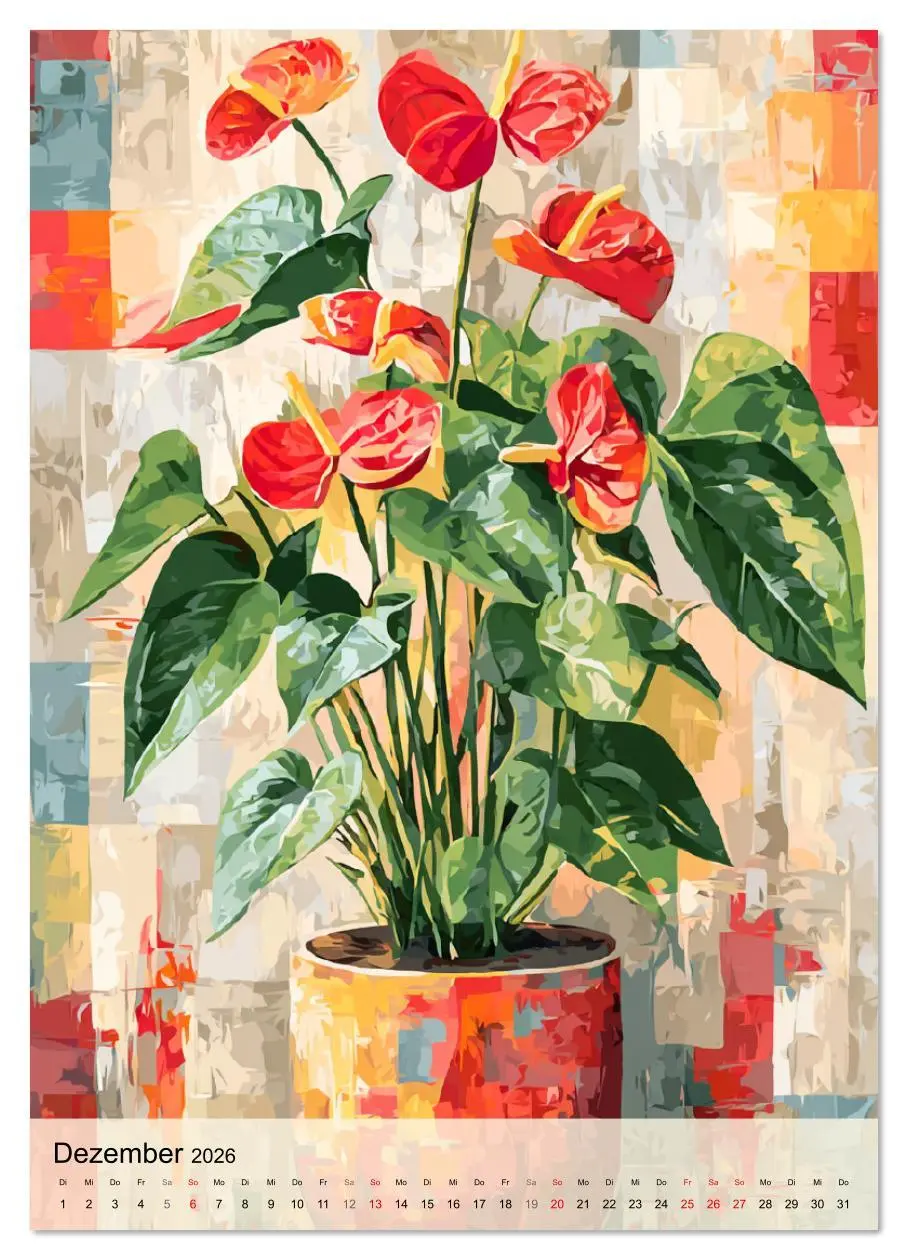 Bild: 9783516607901 | Kunst trifft Pflanze. Zimmerpflanzen als moderne Farb-Portraits...