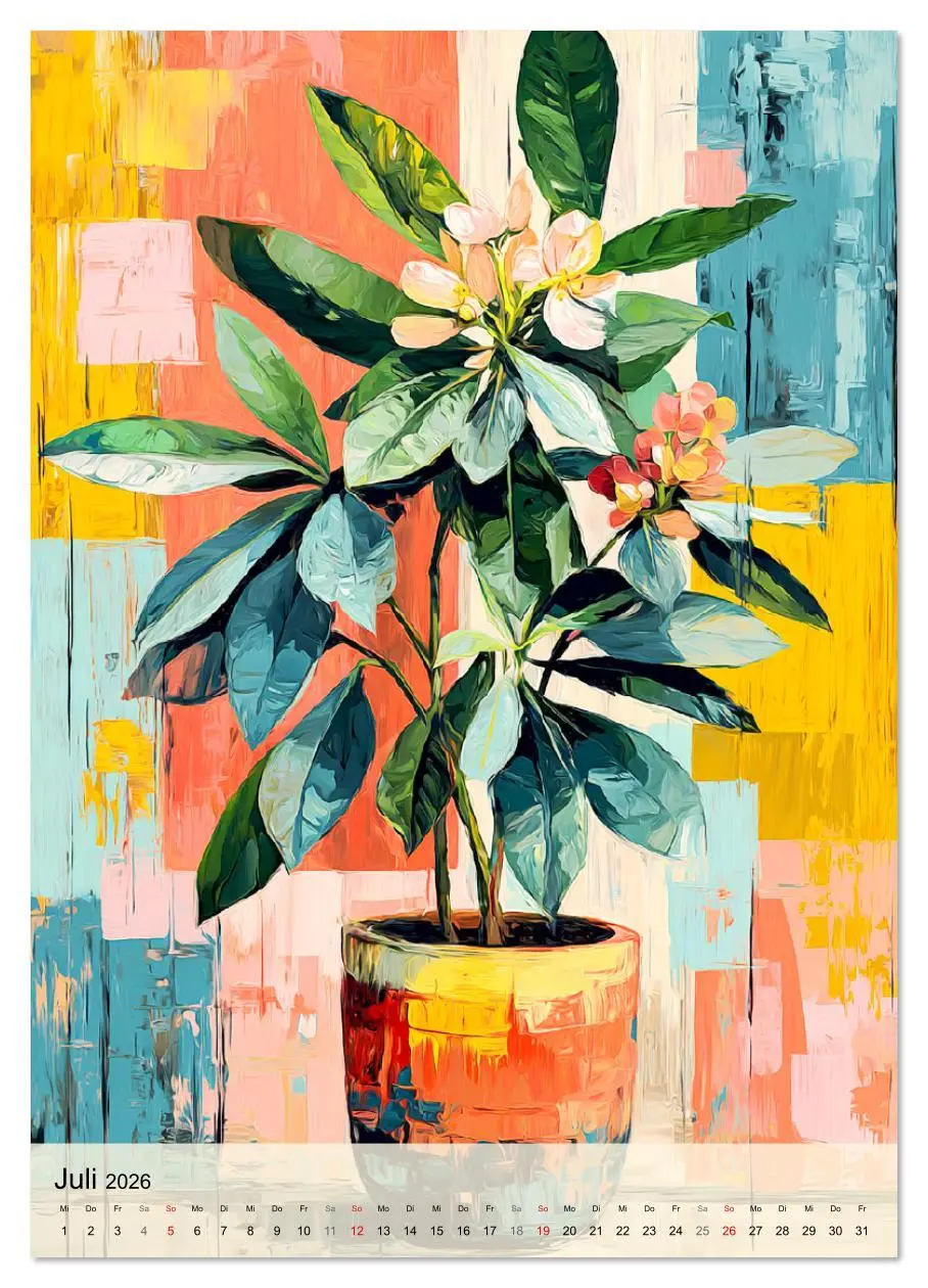 Bild: 9783516607901 | Kunst trifft Pflanze. Zimmerpflanzen als moderne Farb-Portraits...