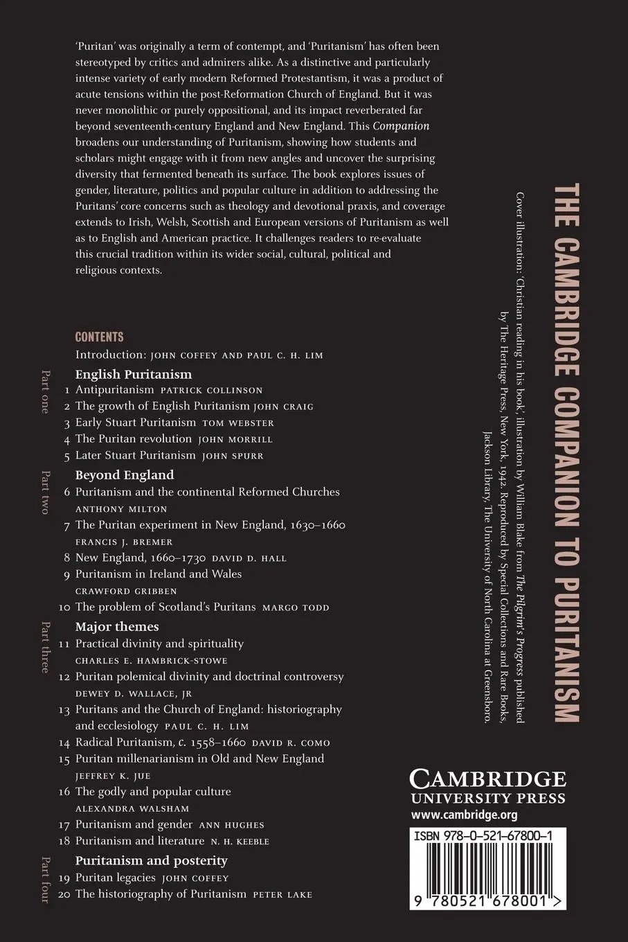 Rückseite: 9780521678001 | The Cambridge Companion to Puritanism | Paul C. H. Lim | Taschenbuch