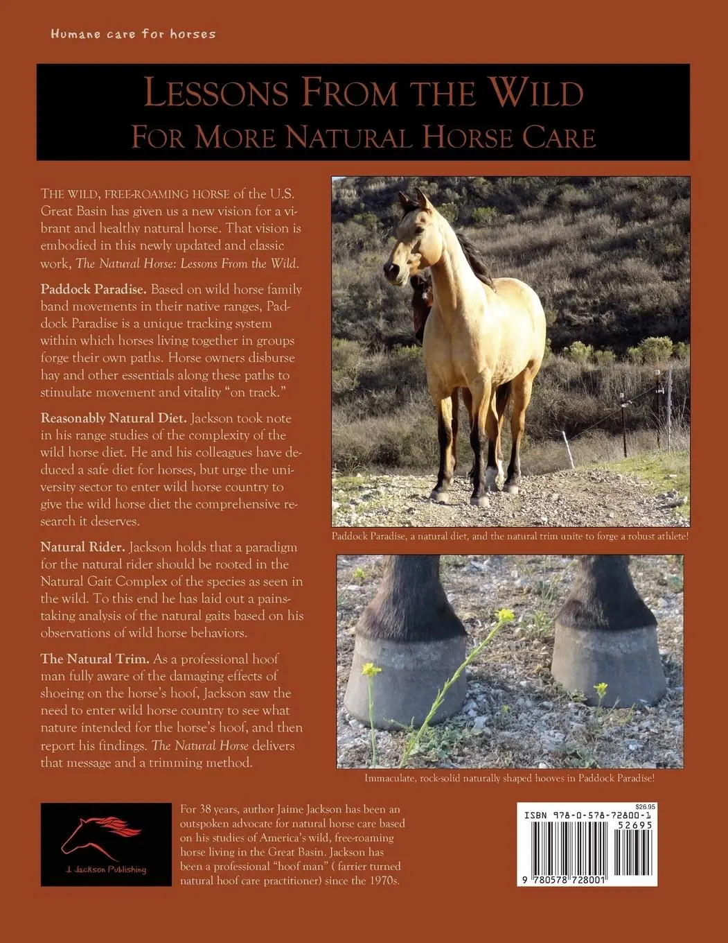 Rückseite: 9780578728001 | The Natural Horse | Lessons From the Wild | Jaime Jackson | Buch