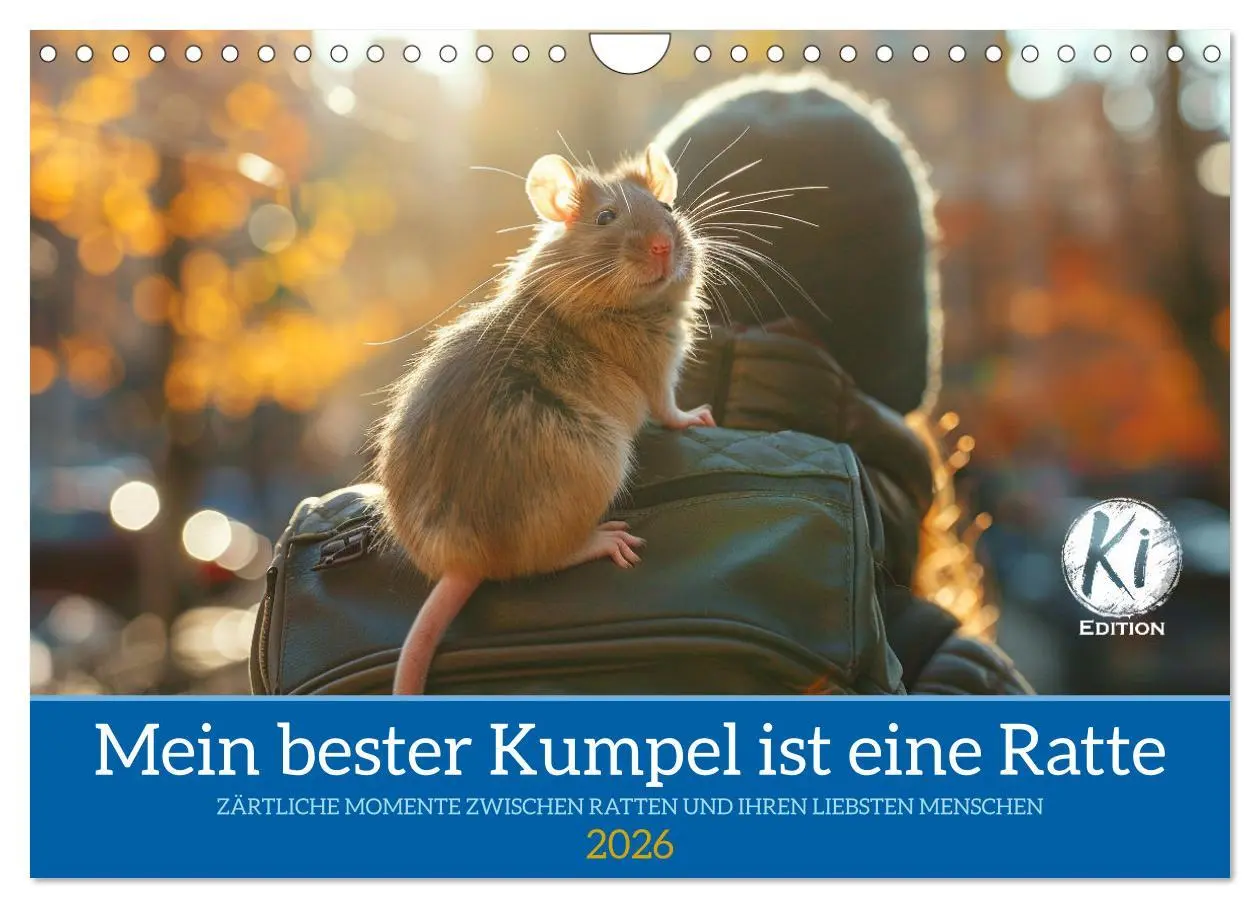 Cover: 9783457338001 | Mein bester Kumpel ist eine Ratte (Wandkalender 2026 DIN A4 quer),...