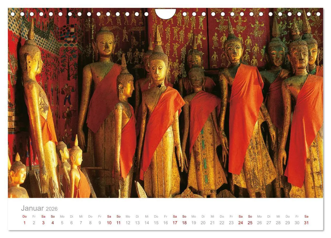 Bild: 9783457578001 | BUDDHA - Im Reich der Achtsamkeit (Wandkalender 2026 DIN A4 quer),...