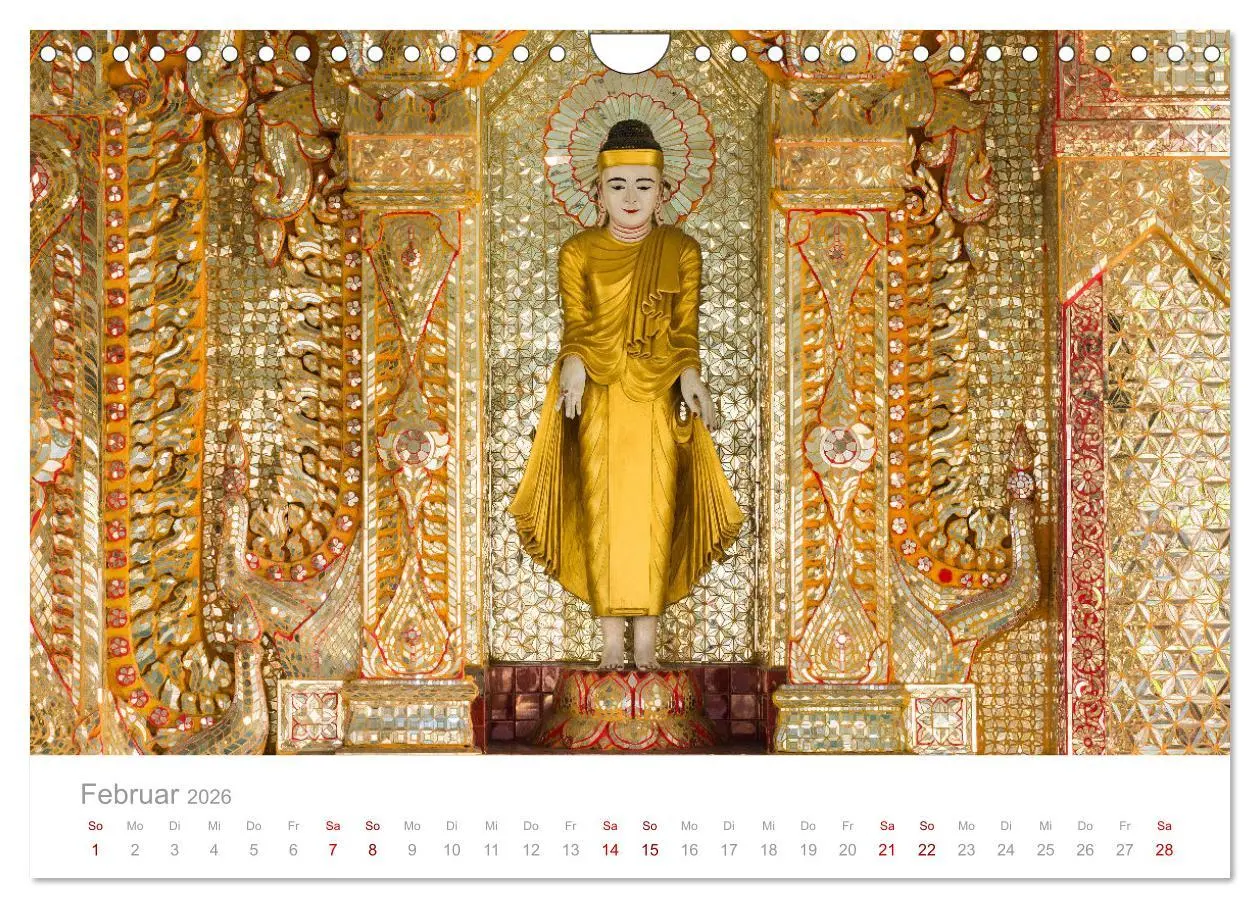 Bild: 9783457578001 | BUDDHA - Im Reich der Achtsamkeit (Wandkalender 2026 DIN A4 quer),...