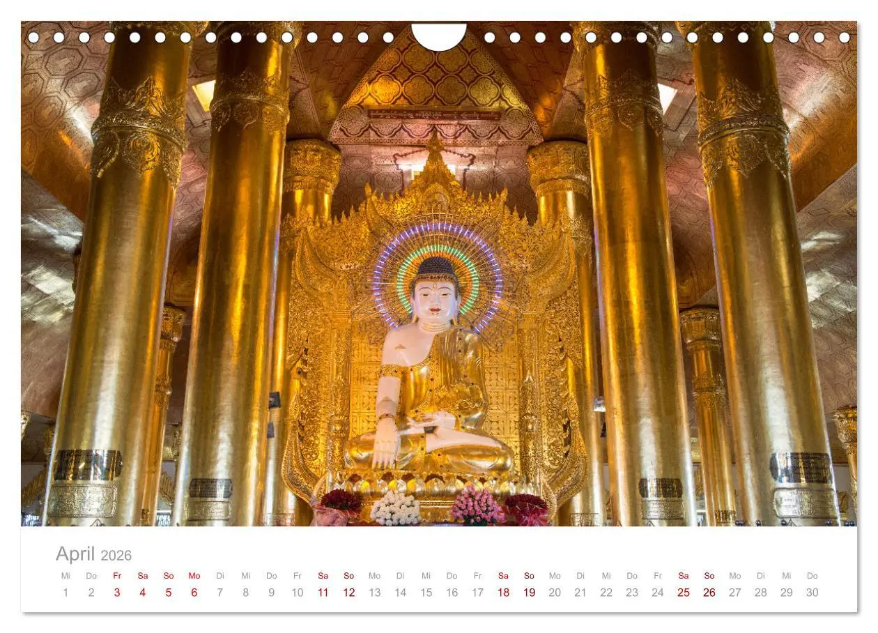 Bild: 9783457578001 | BUDDHA - Im Reich der Achtsamkeit (Wandkalender 2026 DIN A4 quer),...