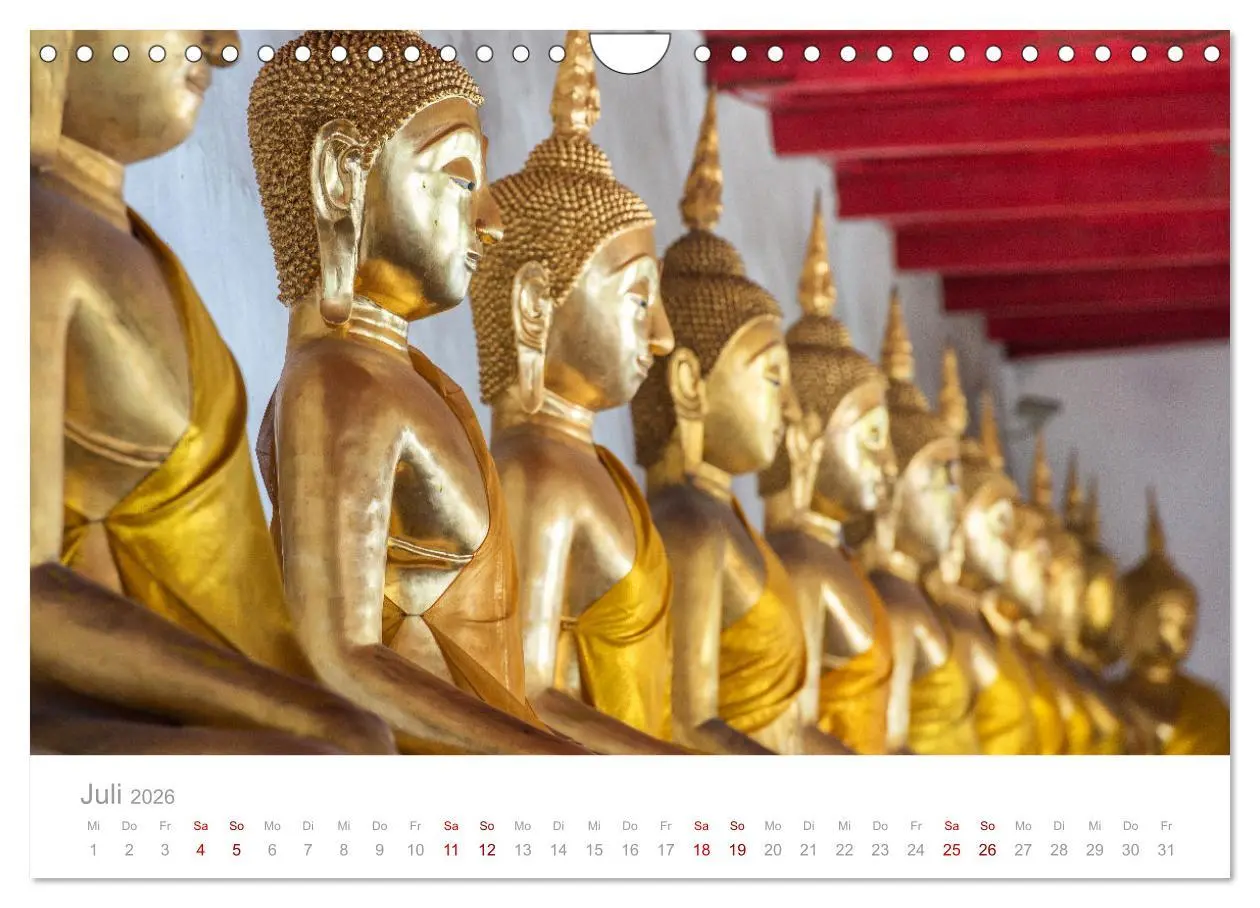 Bild: 9783457578001 | BUDDHA - Im Reich der Achtsamkeit (Wandkalender 2026 DIN A4 quer),...