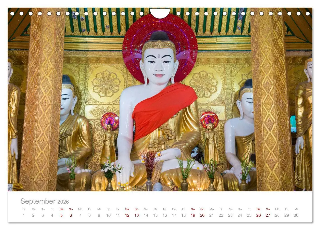 Bild: 9783457578001 | BUDDHA - Im Reich der Achtsamkeit (Wandkalender 2026 DIN A4 quer),...