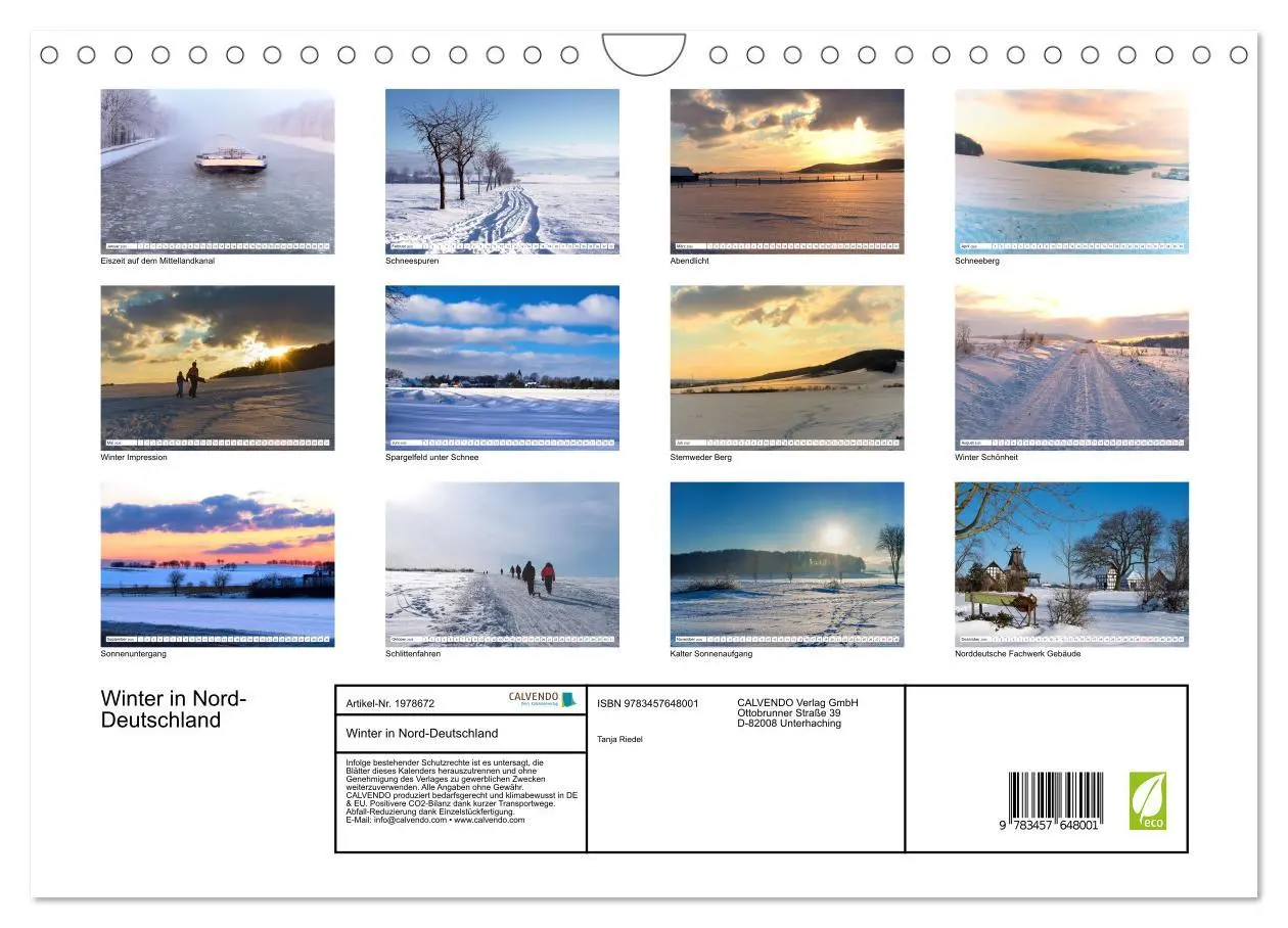 Bild: 9783457648001 | Winter in Nord-Deutschland (Wandkalender 2026 DIN A4 quer),...