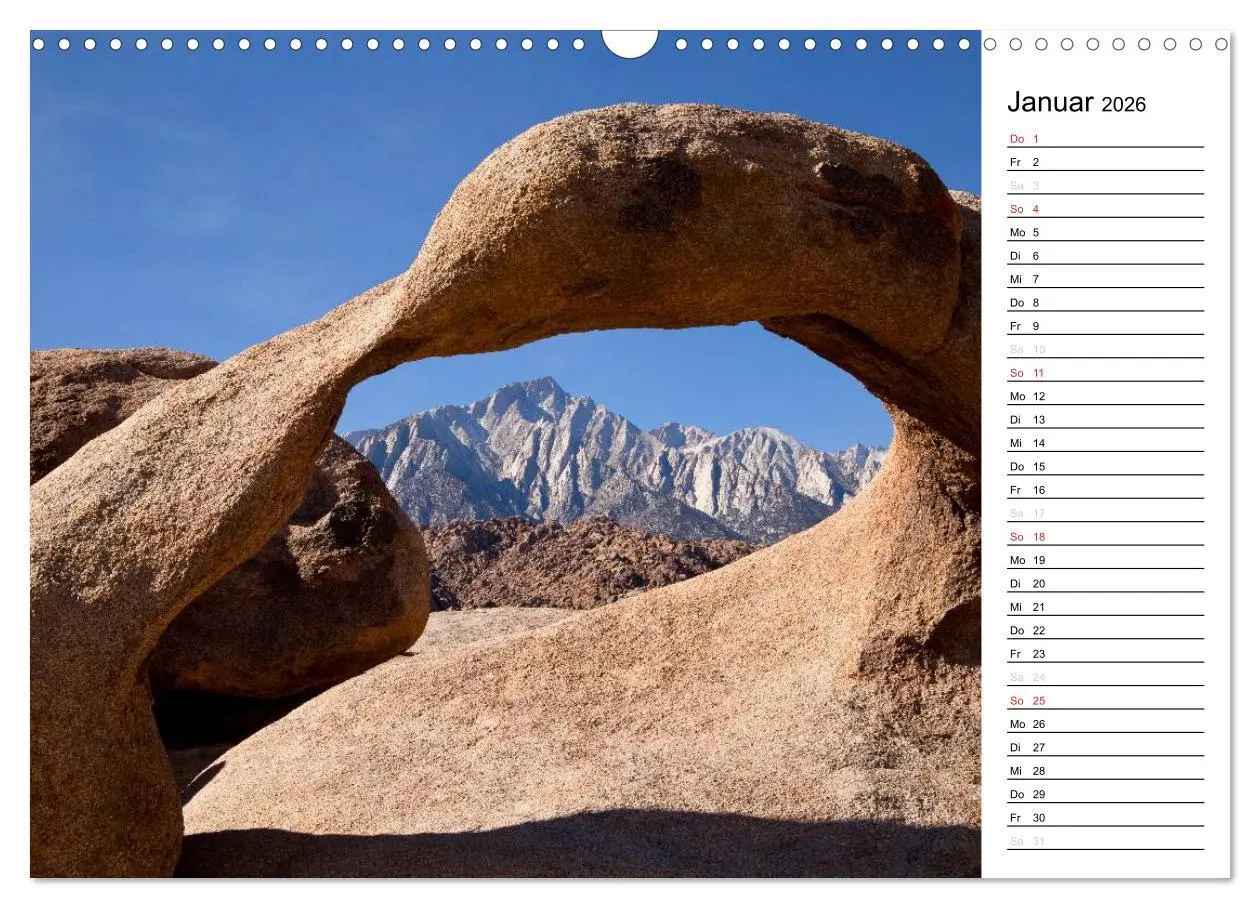 Bild: 9783457958001 | Kalifornien USA (Wandkalender 2026 DIN A3 quer), CALVENDO...