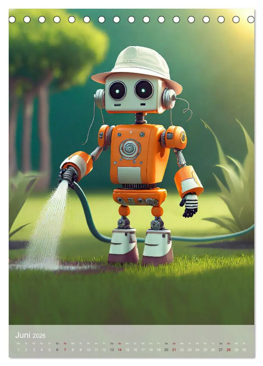 Bild: 9783516288001 | RoboLife - Niedliche Blechfreunde im Alltag (Tischkalender 2026 DIN...