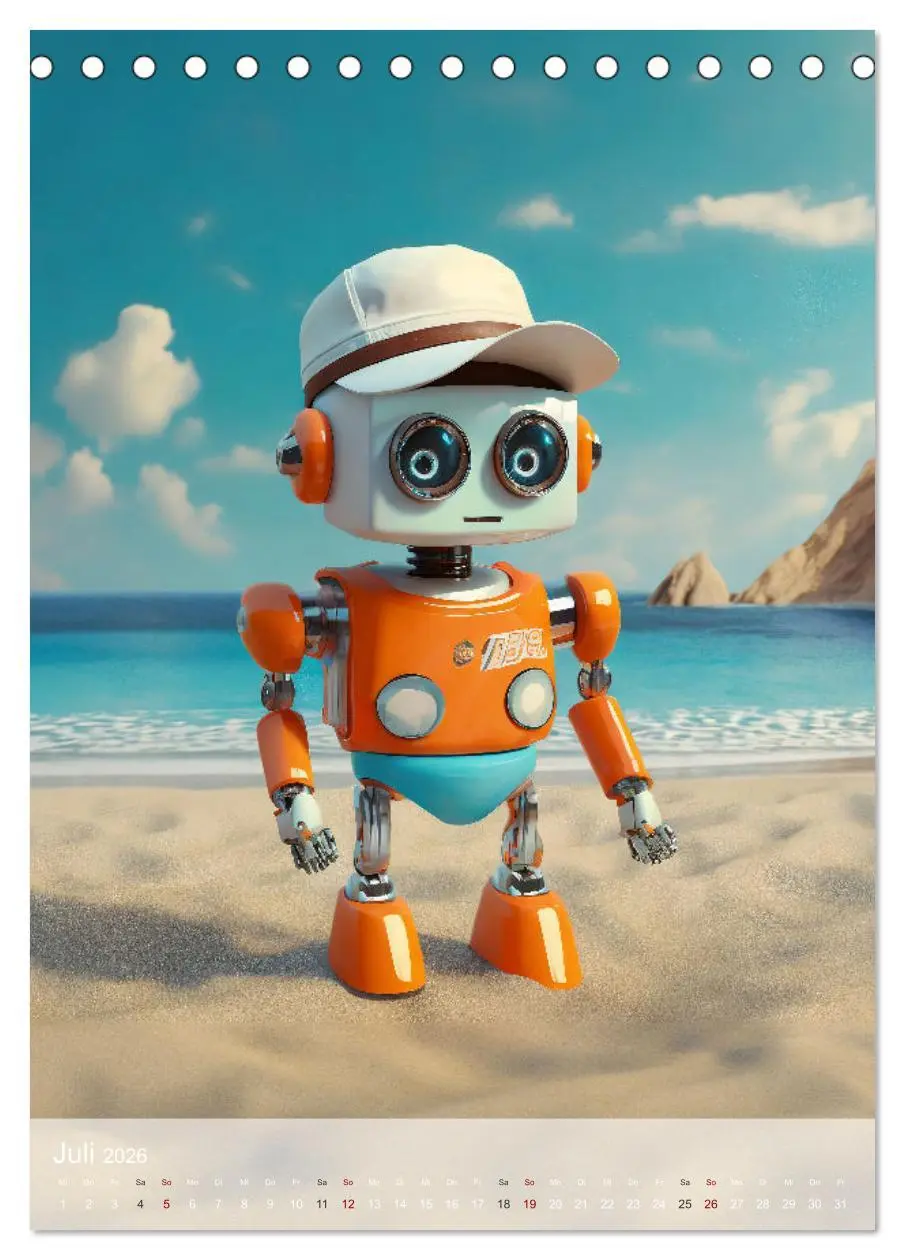 Bild: 9783516288001 | RoboLife - Niedliche Blechfreunde im Alltag (Tischkalender 2026 DIN...