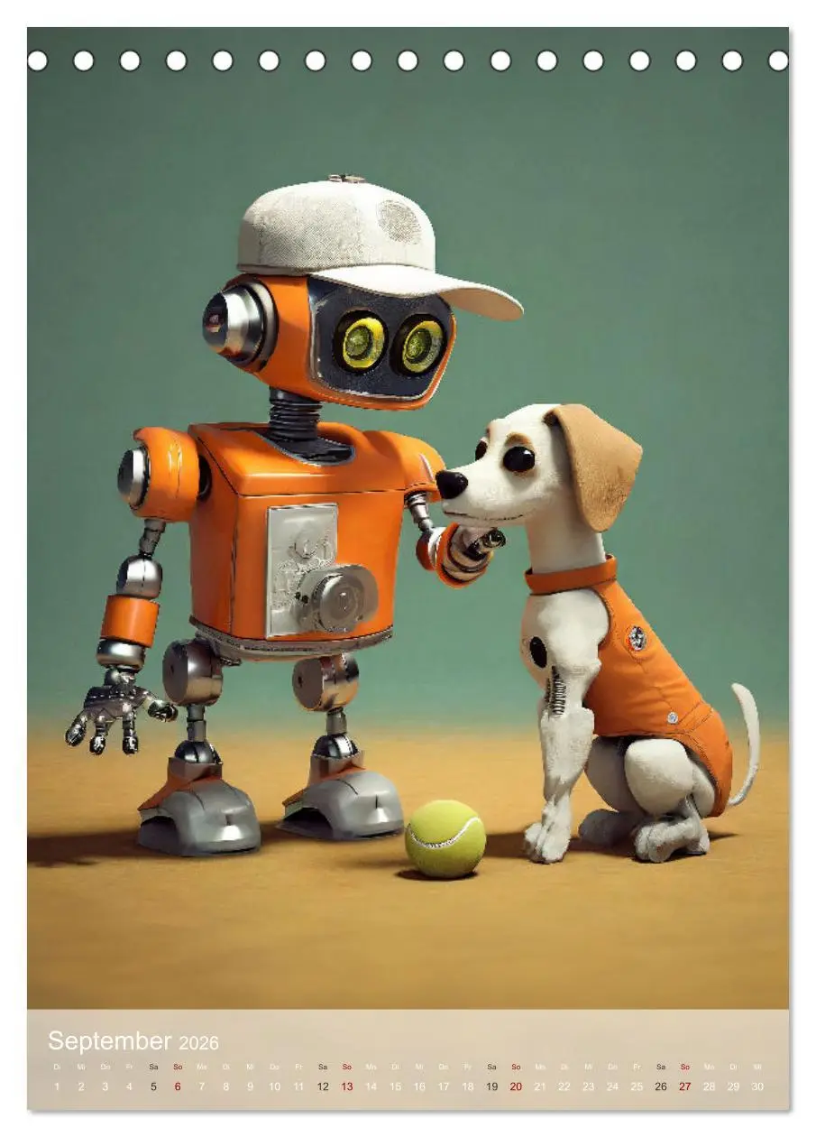 Bild: 9783516288001 | RoboLife - Niedliche Blechfreunde im Alltag (Tischkalender 2026 DIN...