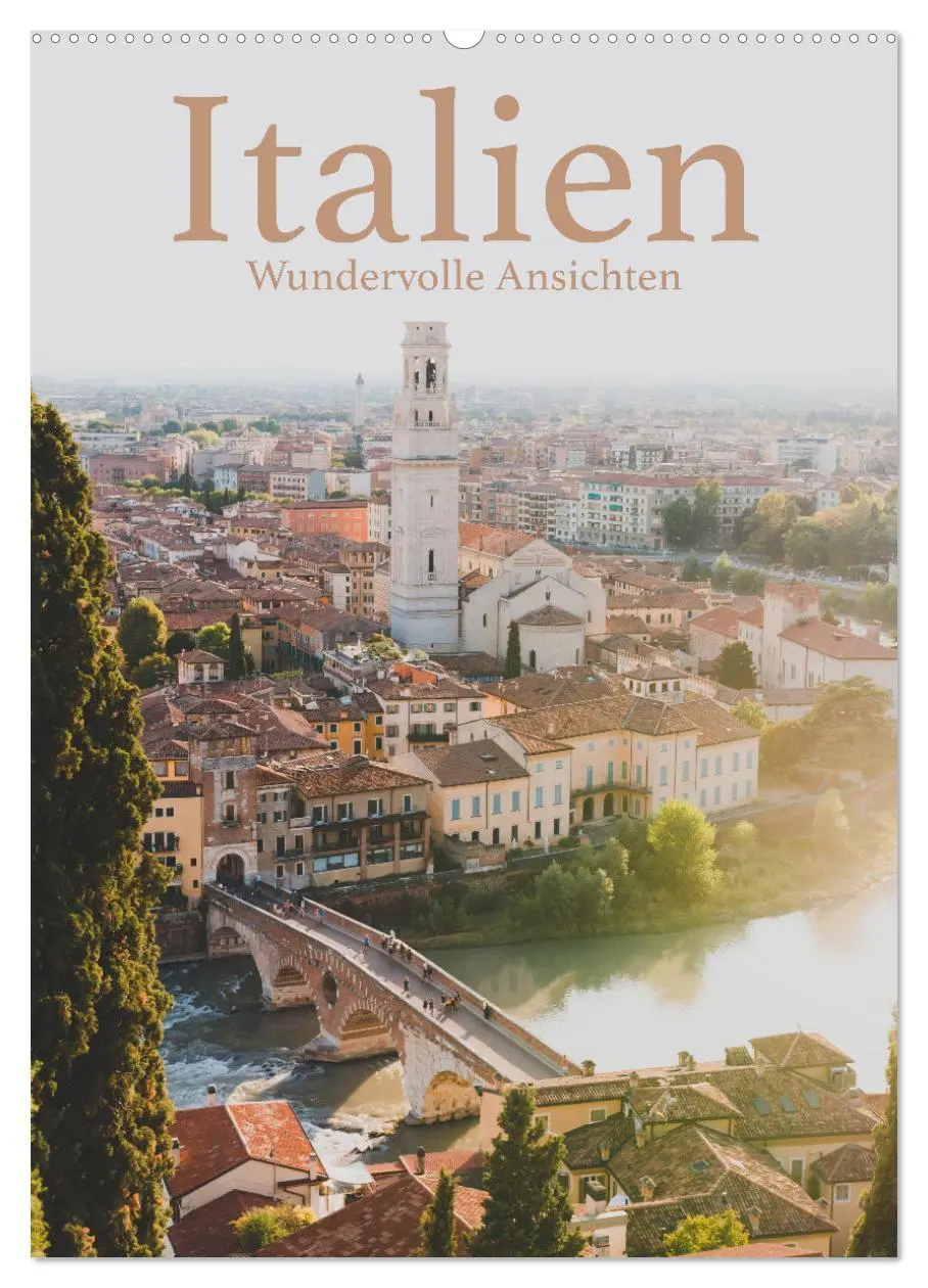 Cover: 9783516358001 | Italien - Wundervolle Ansichten (Wandkalender 2026 DIN A2 hoch),...