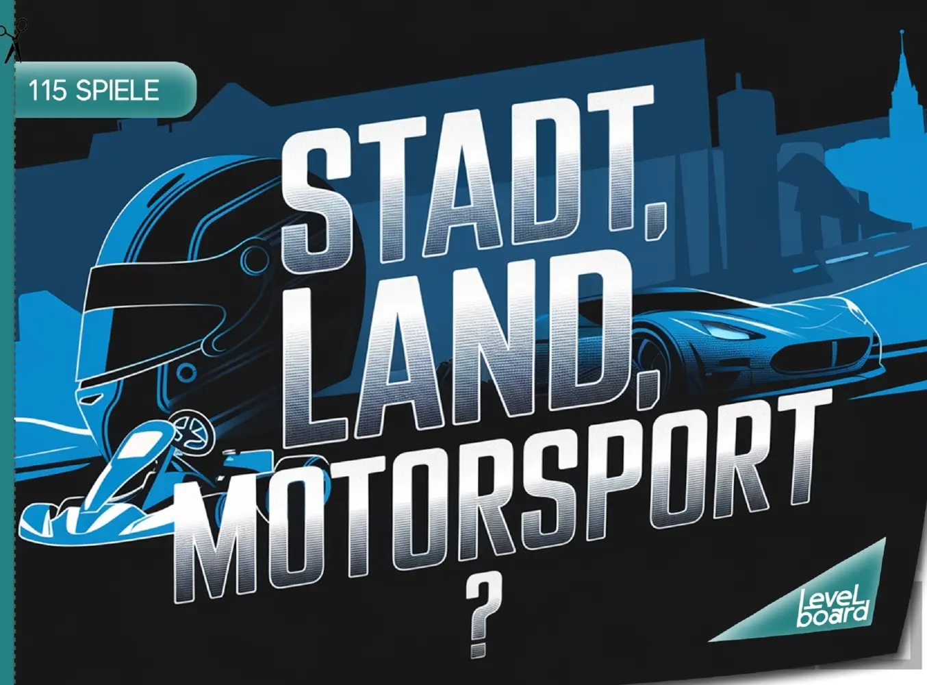 Cover: 9783693198001 | Stadt, Land, Motorsport - 115 Spielblöcke | levelBoard Spiele | Buch