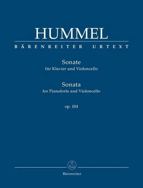 Cover: 9790006558001 | Sonata op. 104 | for Pianoforte and Violoncello | Hummel | Taschenbuch