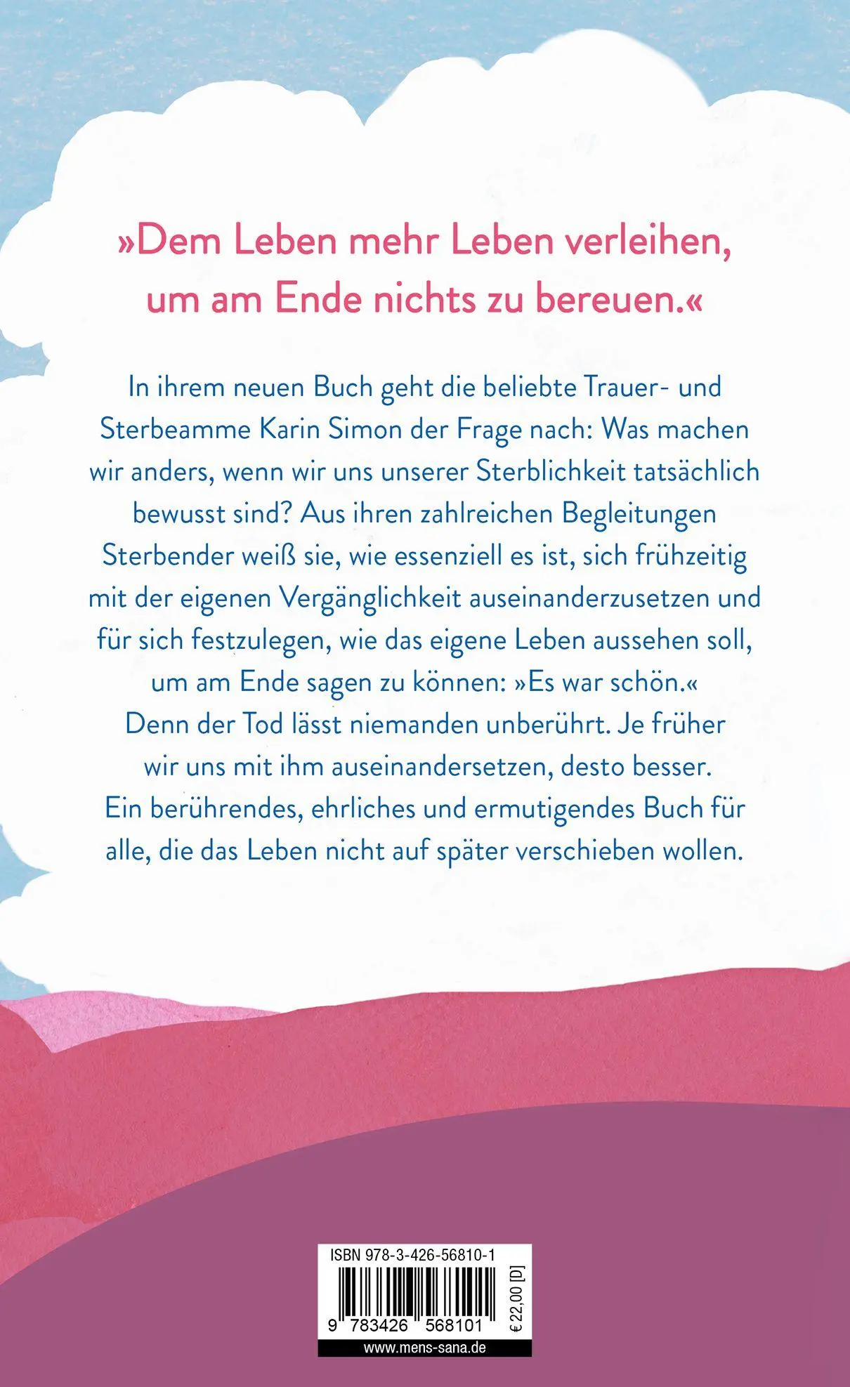 Rückseite: 9783426568101 | Es ist nur eine Frage der Zeit | Karin Simon | Buch | 256 S. | Deutsch