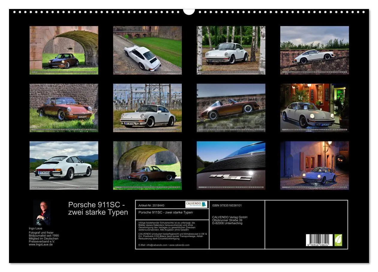 Bild: 9783516038101 | Porsche 911SC - zwei starke Typen (Wandkalender 2026 DIN A2 quer),...