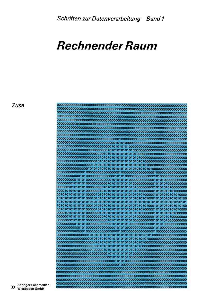Cover: 9783663008101 | Rechnender Raum | Konrad Zuse | Taschenbuch | 70 S. | Deutsch