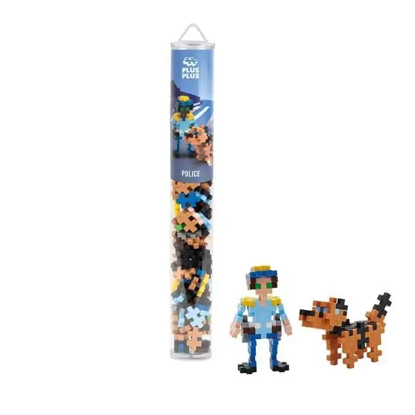 Cover: 5710409108201 | Plus-Plus 100 Tube Kreativ Bausteine Polizist | 9604296 | 2024