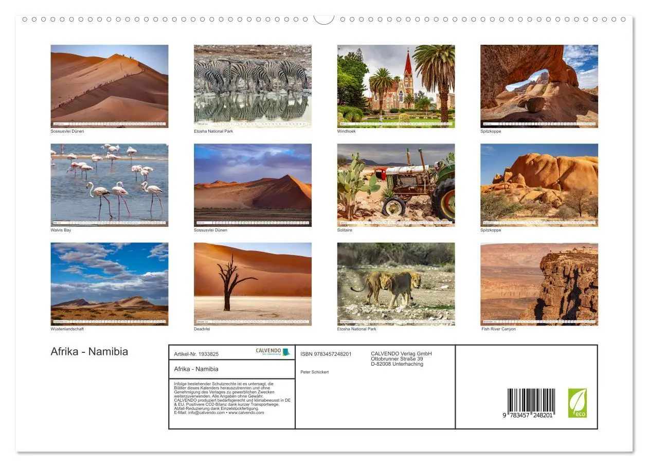 Bild: 9783457248201 | Afrika - Namibia (hochwertiger Premium Wandkalender 2026 DIN A2...