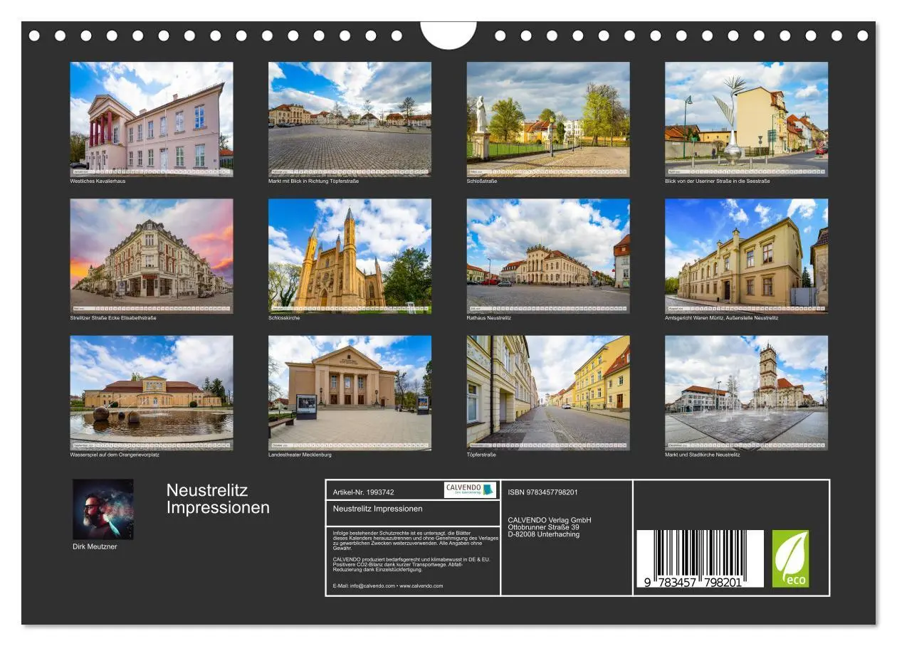 Bild: 9783457798201 | Neustrelitz Impressionen (Wandkalender 2026 DIN A4 quer), CALVENDO...