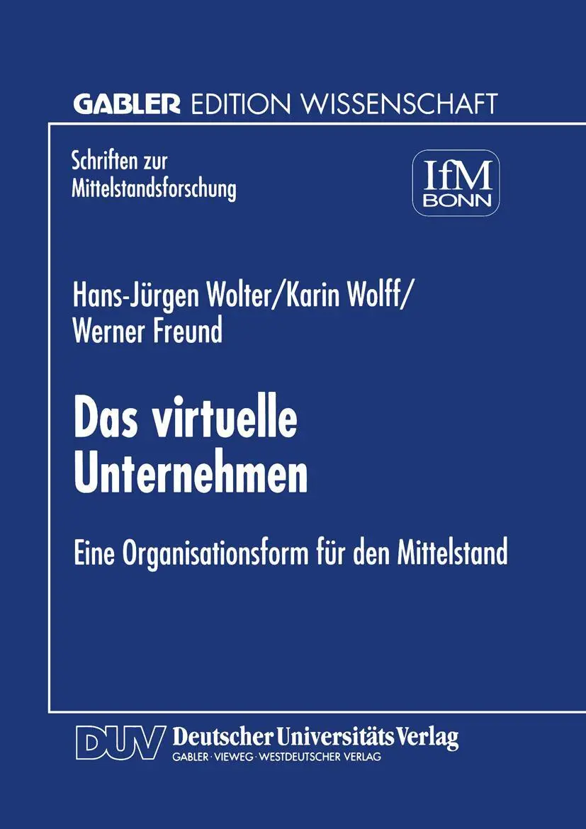 Cover: 9783824468201 | Das virtuelle Unternehmen | Eine Organisationsform für den Mittelstand