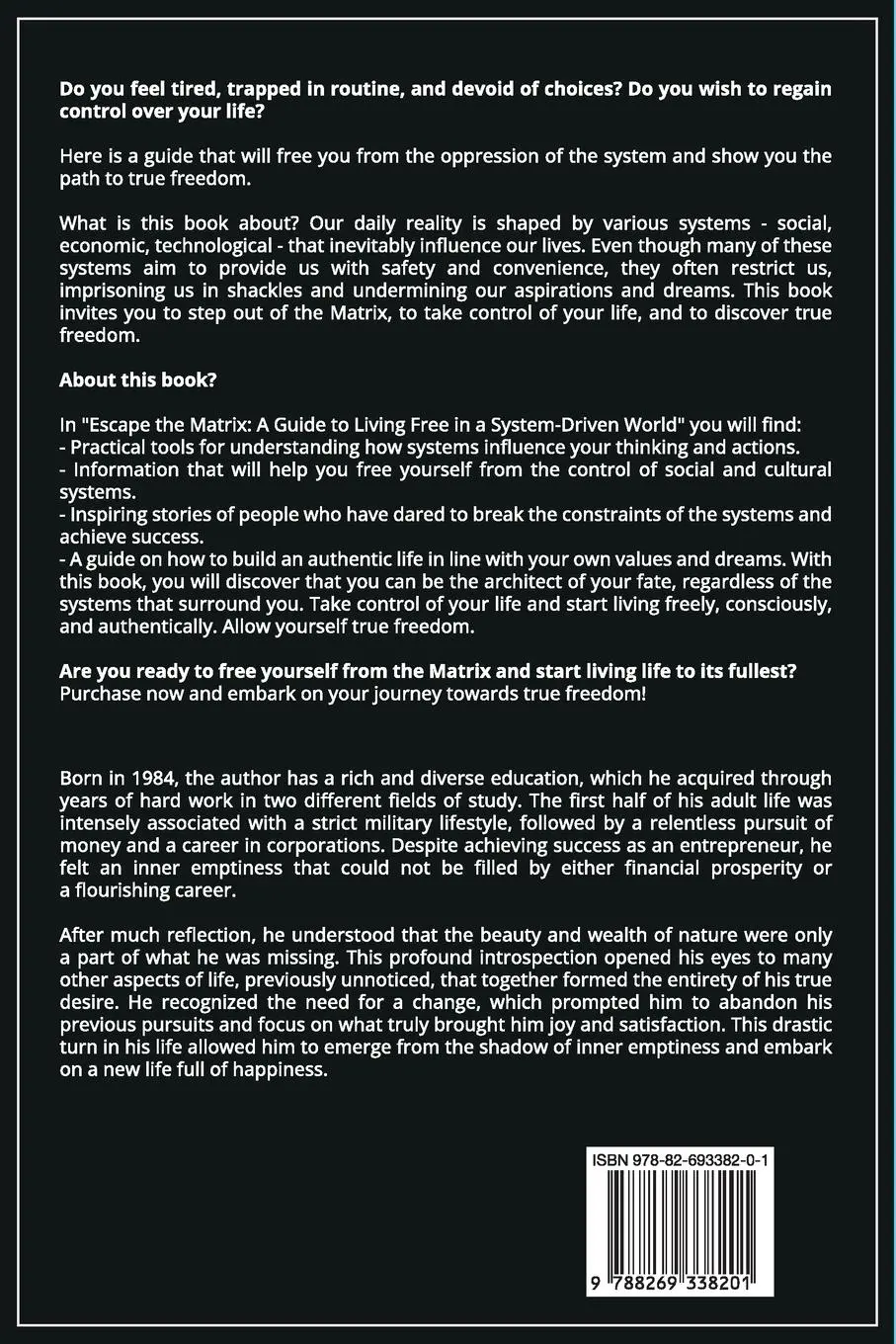 Rückseite: 9788269338201 | A Guide to Living Free in a System-Driven World | Bjørn Schindler