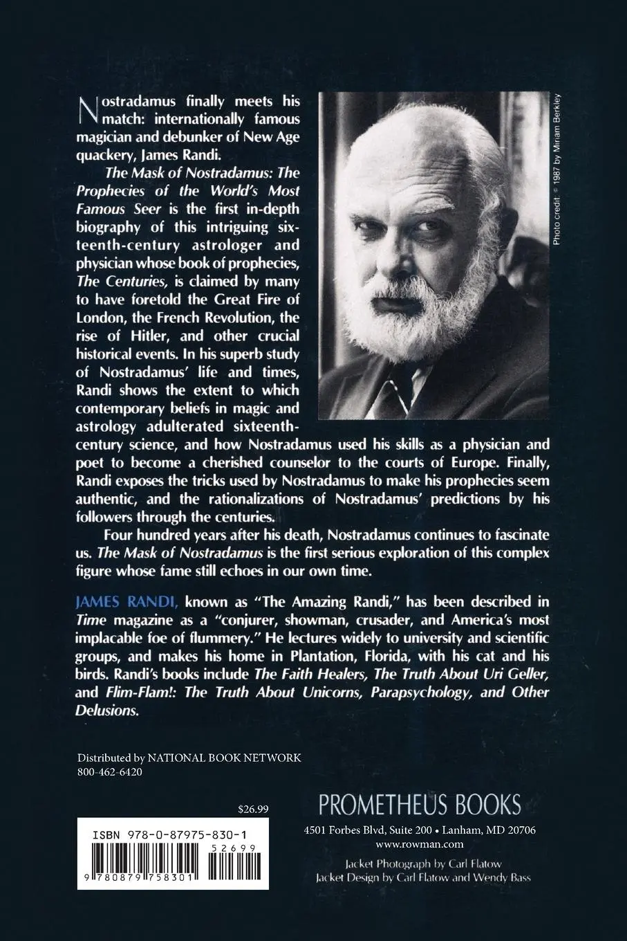 Rückseite: 9780879758301 | The Mask of Nostradamus | James Randi | Taschenbuch | Englisch | 1993