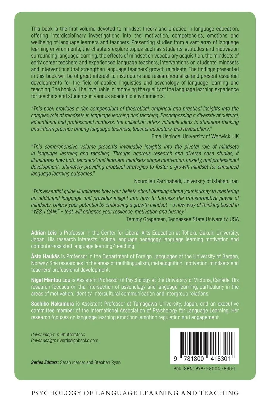 Rückseite: 9781800418301 | Mindsets in Language Education | Adrian Leis (u. a.) | Taschenbuch