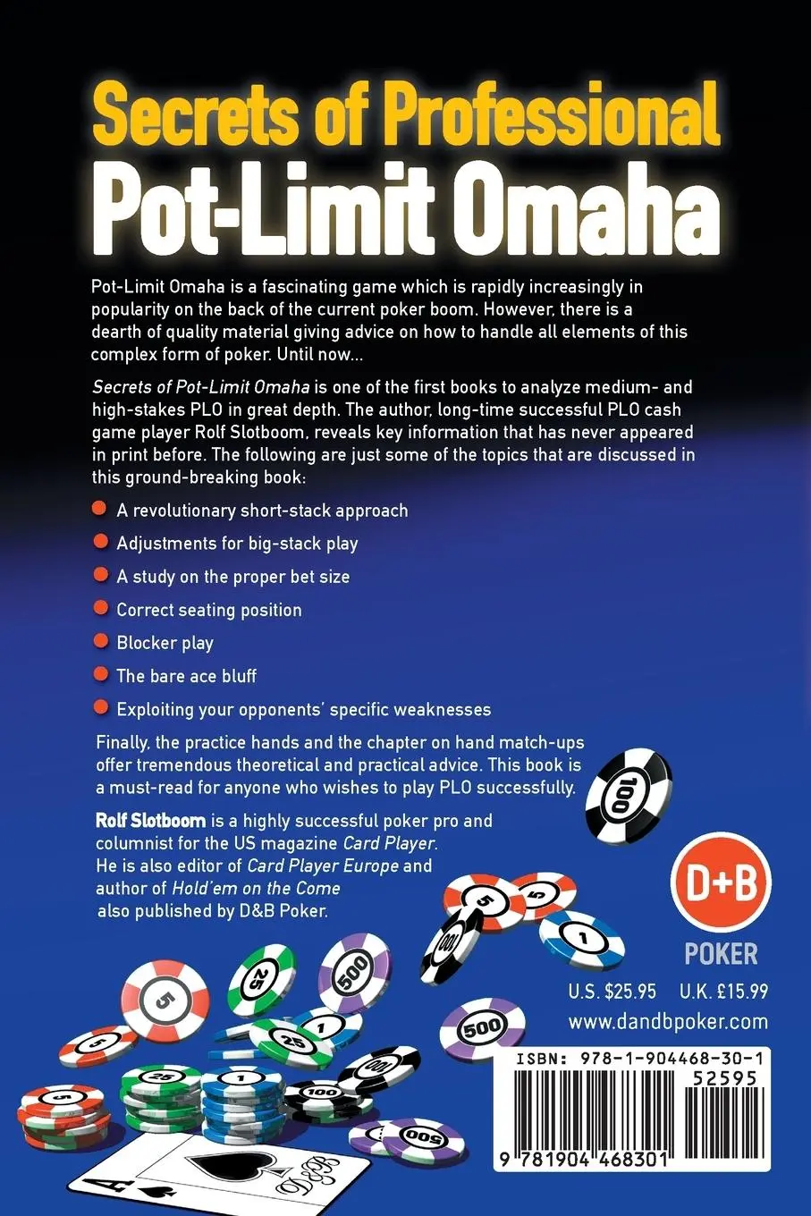 Rückseite: 9781904468301 | Secrets of Professional Pot-Limit Omaha | Rolf Slotboom | Taschenbuch