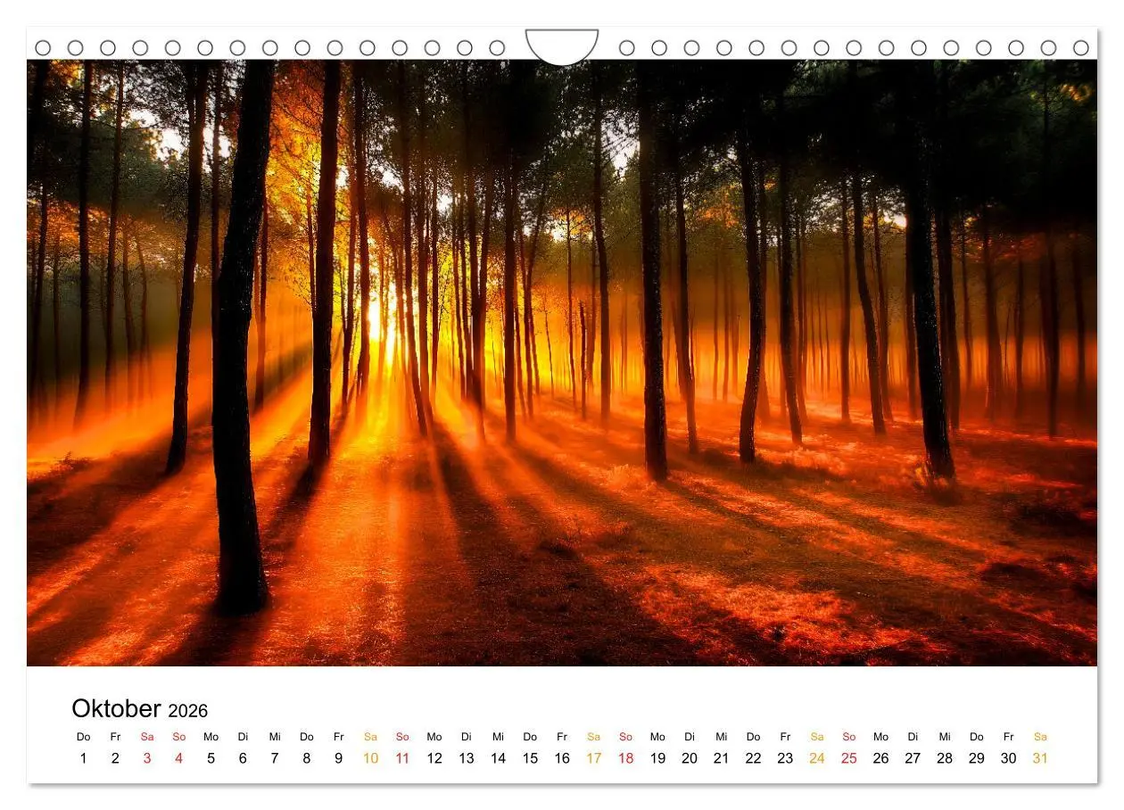 Bild: 9783457308301 | Mystik der Wälder (Wandkalender 2026 DIN A4 quer), CALVENDO...