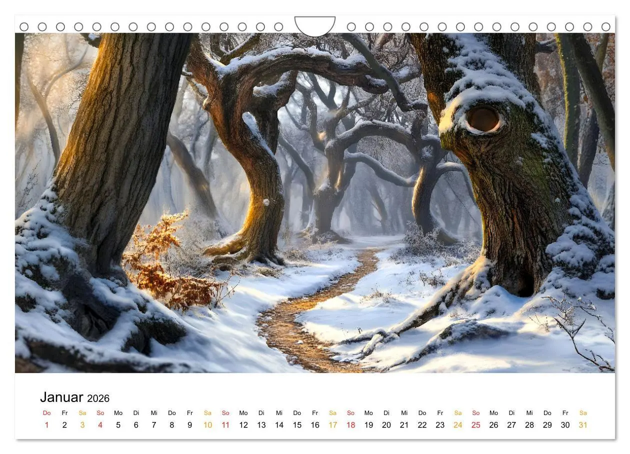 Bild: 9783457308301 | Mystik der Wälder (Wandkalender 2026 DIN A4 quer), CALVENDO...