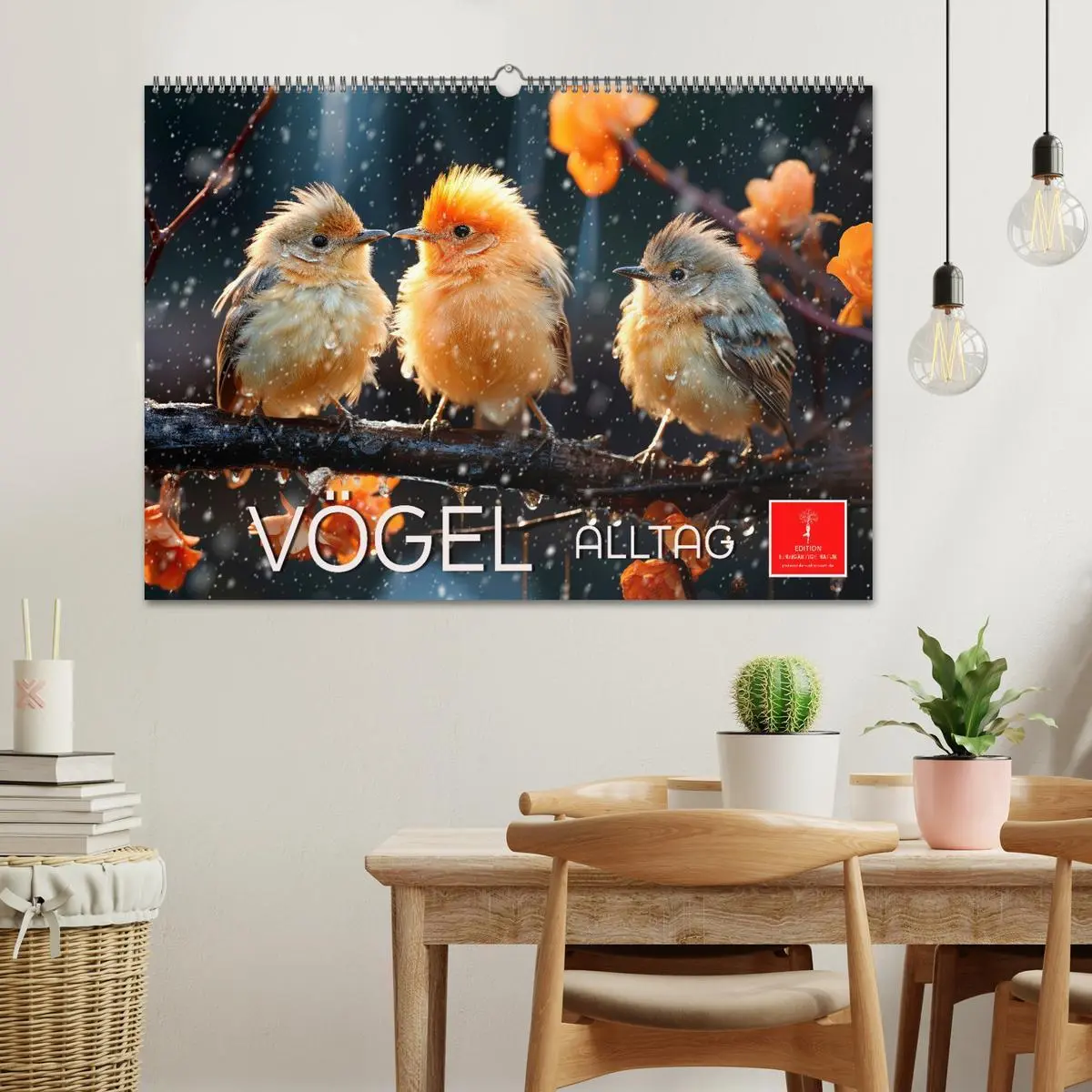 Bild: 9783457478301 | Vögel Alltag (Wandkalender 2026 DIN A2 quer), CALVENDO Monatskalender