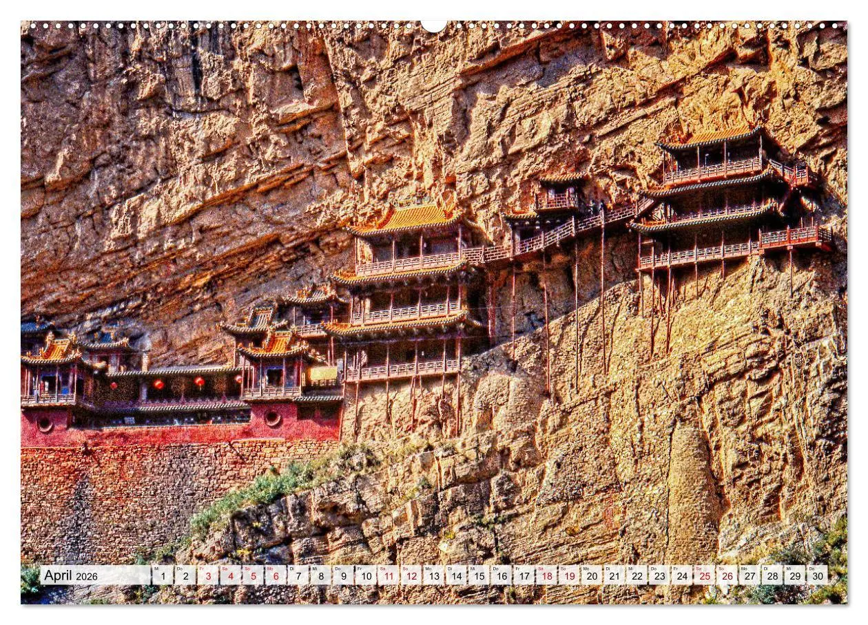 Bild: 9783457858301 | Die Grotten und hängenden Klöster von Yungang (Wandkalender 2026...
