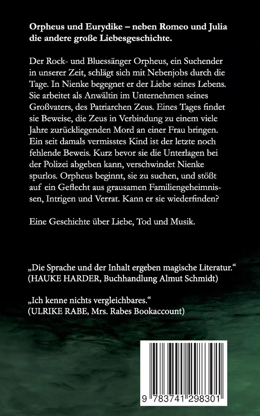 Rückseite: 9783741298301 | Orpheus | Musik, Liebe, Tod. | Salih Jamal | Taschenbuch | 268 S.