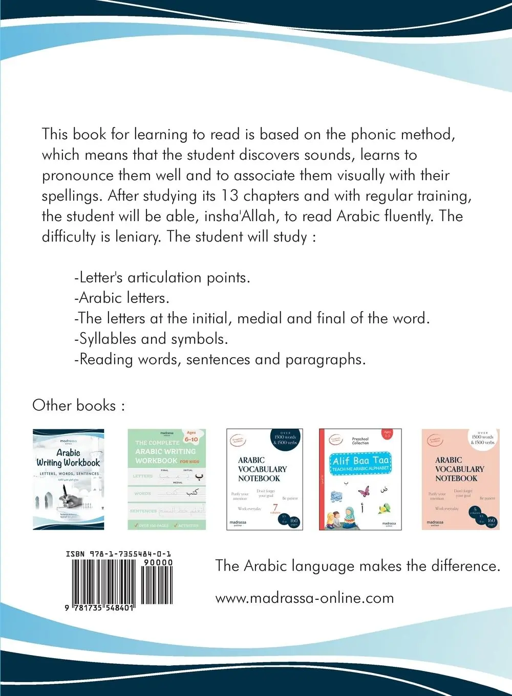 Rückseite: 9781735548401 | Arabic Reading Book | Soulayman de Kerdoret | Taschenbuch | Arabisch