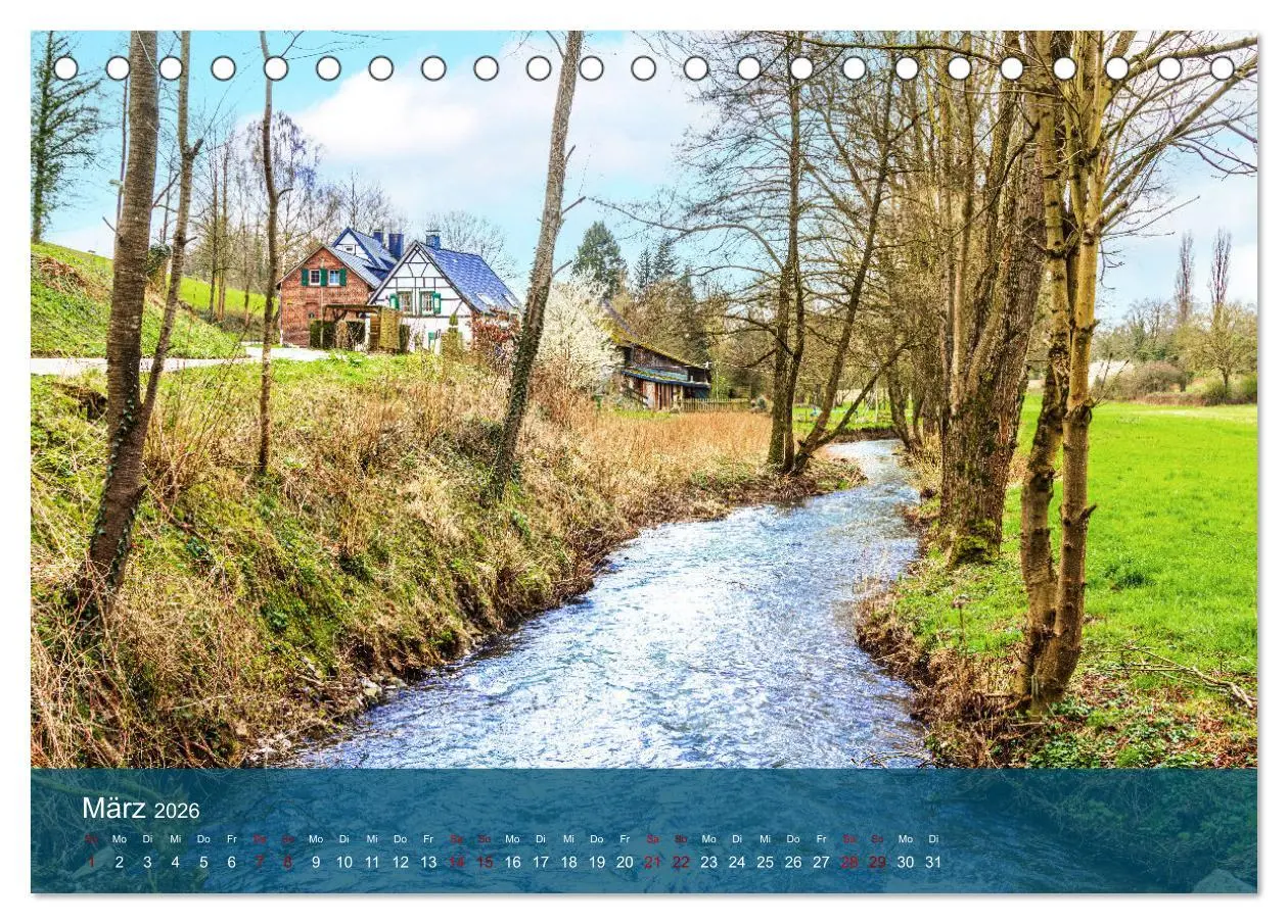 Bild: 9783457468401 | Die Düssel von den Quellen bis zu den Mündungen (Tischkalender 2026...